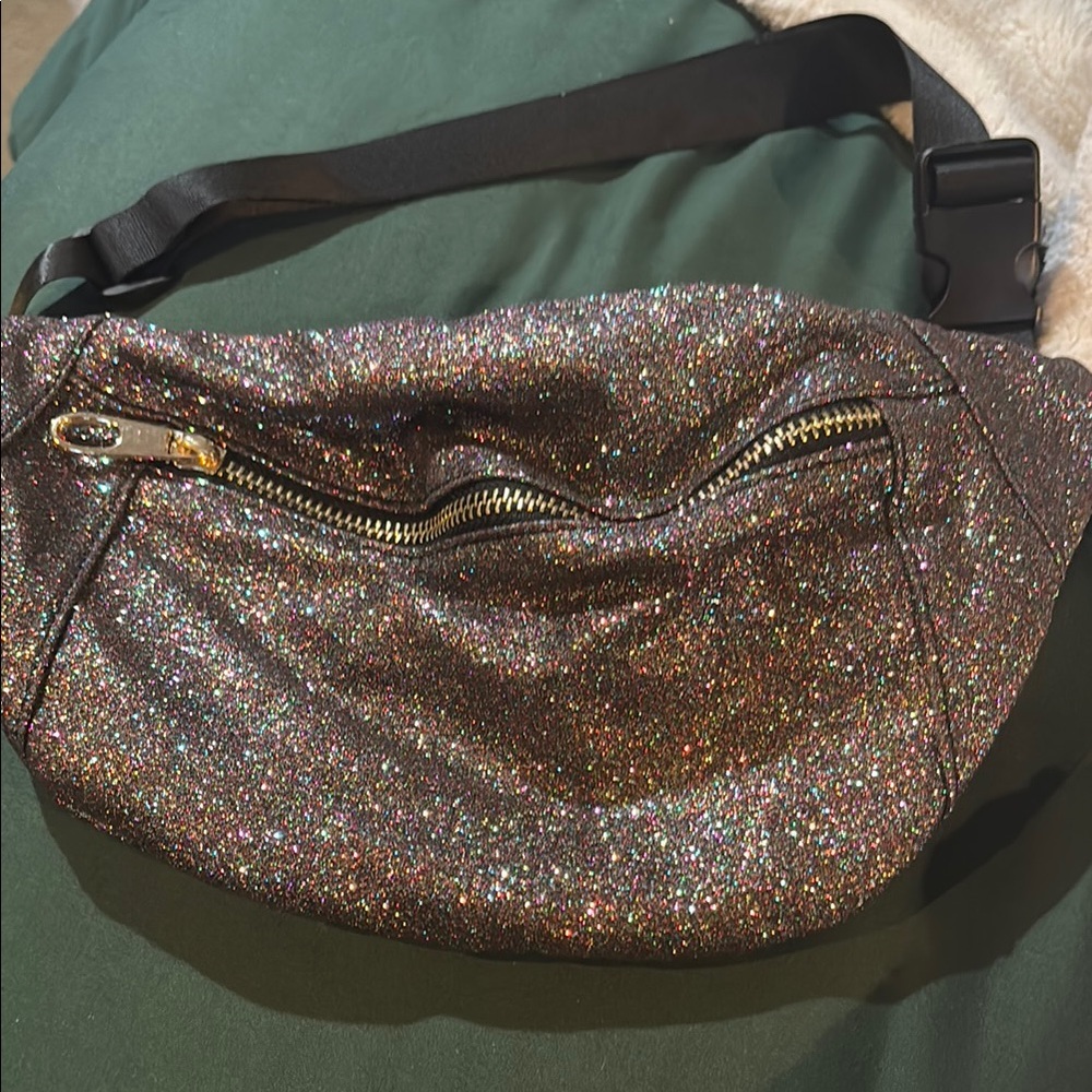 Glittering Black and Gold Women's Bag